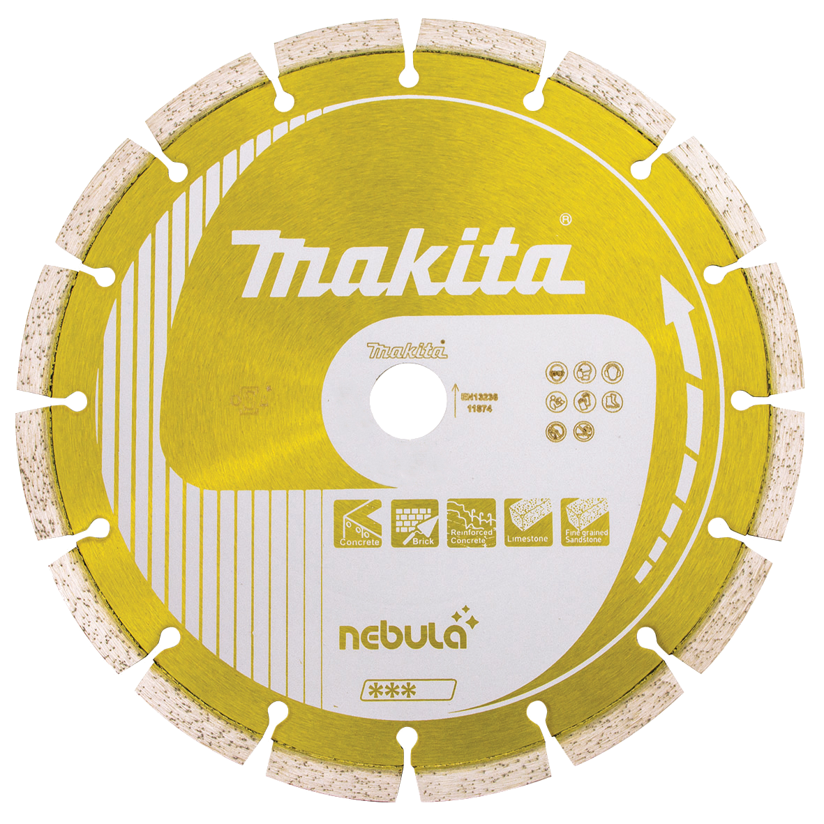 B-56312 350mm x 25.4/20mm DIAMOND BLADE SEGMENT - NEBULA